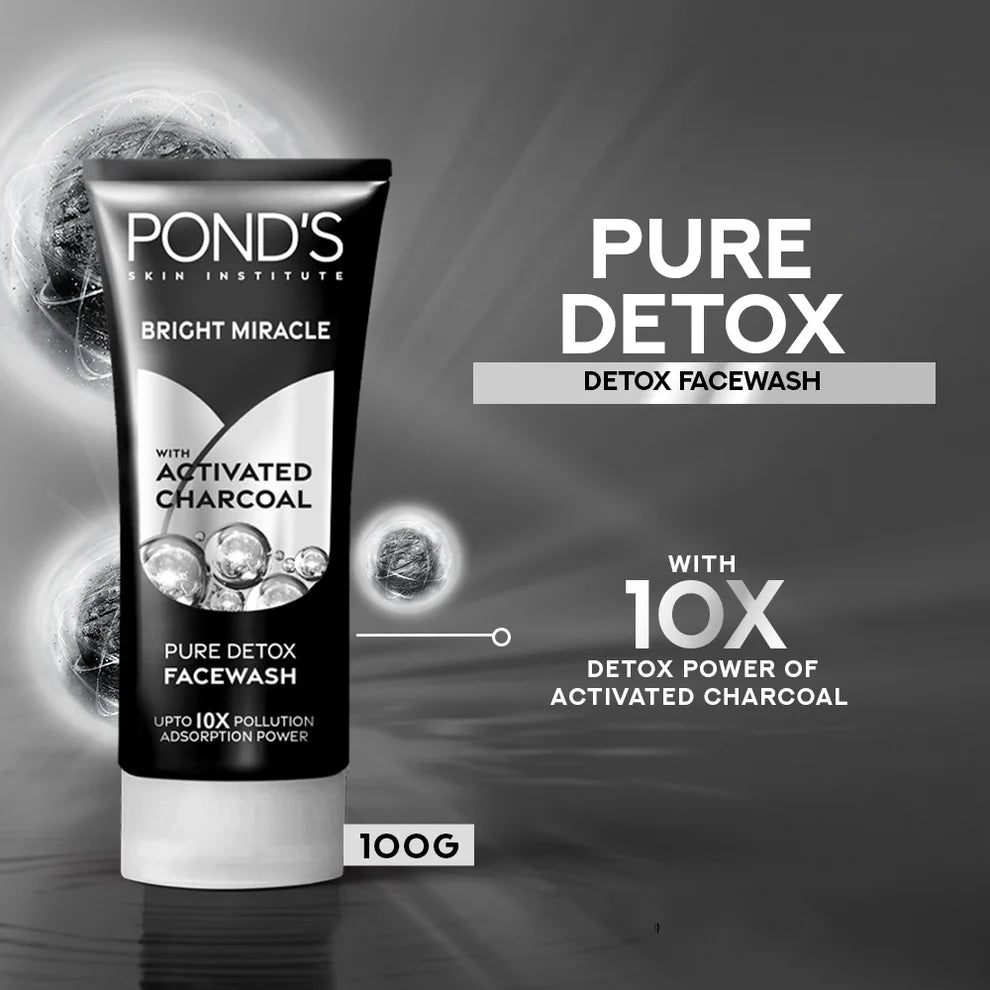 PONDS PURE DETOX ANTI POLLUTION PURITY FACE WASH 100 GRAM